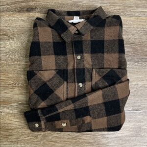 ✨BeachLunchLounge Brown & Black Buffalo Plaid Flannel Shirt | Soft Button Down✨